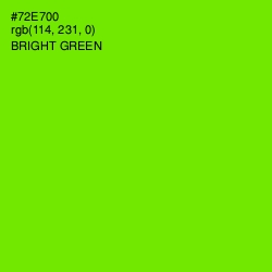 #72E700 - Bright Green Color Image